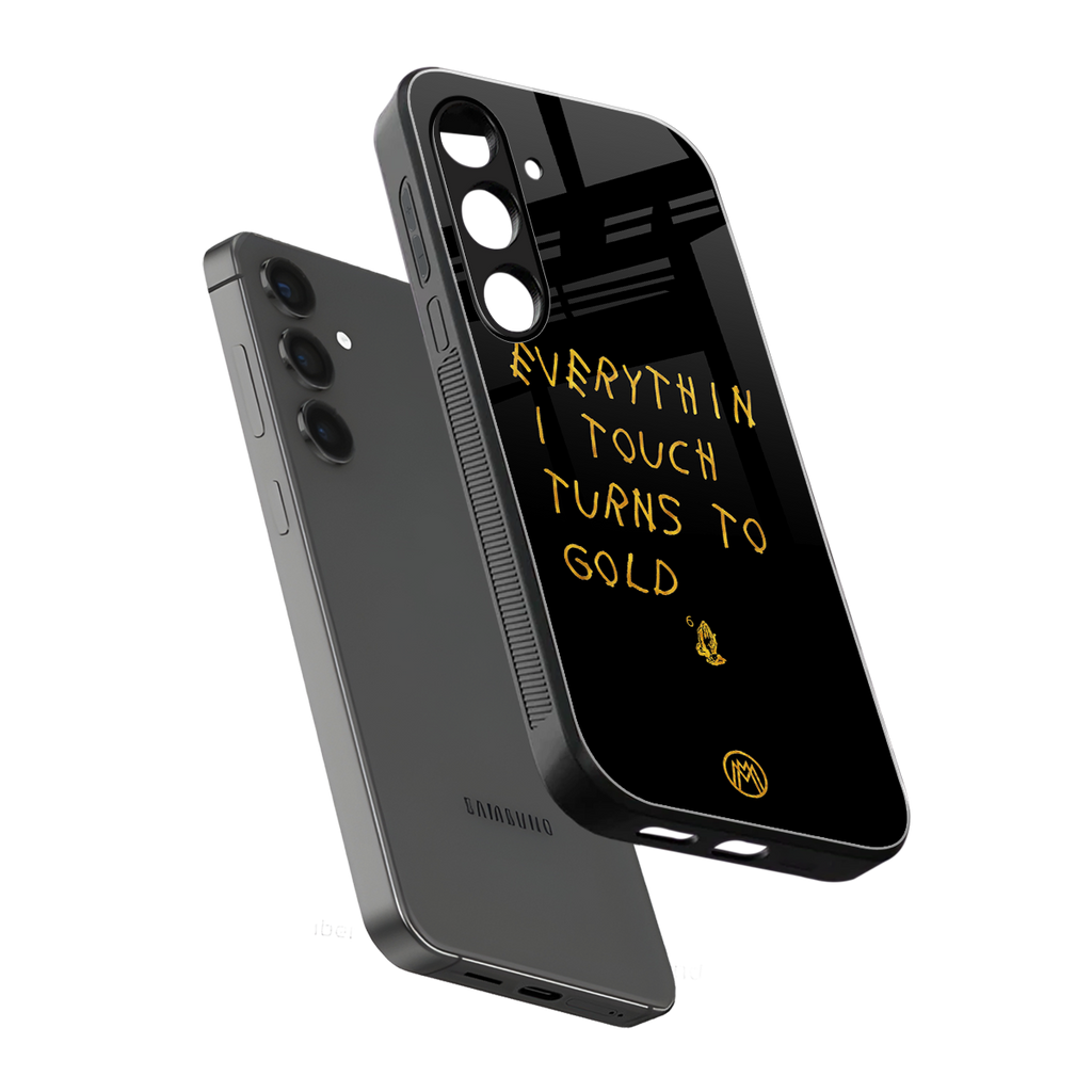 midas touch back phone cover | glass case for samsung galaxy s23 plus
