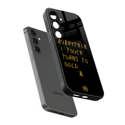 midas touch back phone cover | glass case for samsung galaxy s24 fe