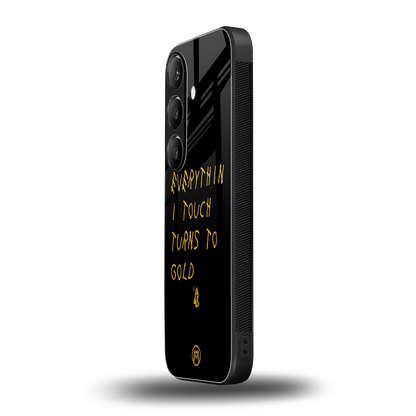 midas touch back phone cover | glass case for samsung galaxy s24 fe
