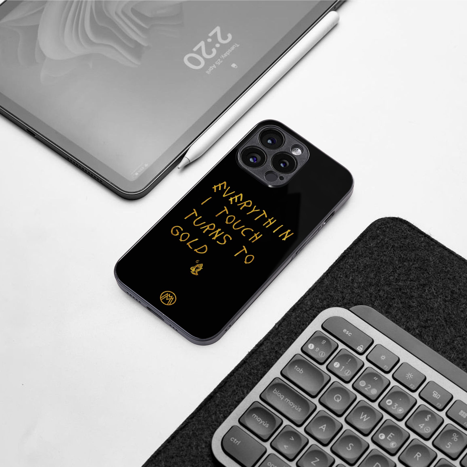midas touch back phone cover | glass case for google pixel 9
