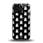 middle finger cat meme back phone cover | glass case for iphone 13 pro max