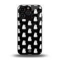 middle finger cat meme back phone cover | glass case for iphone 15 pro