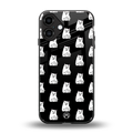 middle finger cat meme back phone cover | glass case for iphone 16 plus