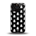 middle finger cat meme back phone cover | glass case for iphone 16 pro