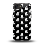 middle finger cat meme back phone cover | glass case for iphone 16e