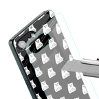 middle finger cat meme back phone cover | glass case for iphone 16e
