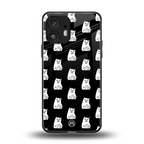middle finger cat meme back phone cover | glass case for nothing phone 2