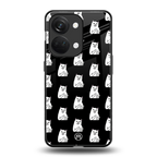 middle finger cat meme back phone cover | glass case for oneplus nord 3