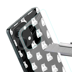 middle finger cat meme back phone cover | glass case for oneplus nord 3