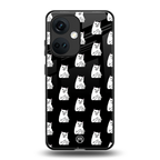 middle finger cat meme back phone cover | glass case for oneplus nord ce 3