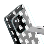 middle finger cat meme back phone cover | glass case for oneplus nord ce 3