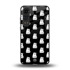 middle finger cat meme back phone cover | glass case for oneplus nord ce 4 lite