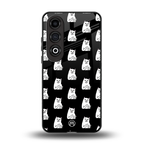 middle finger cat meme back phone cover | glass case for oneplus nord ce 4