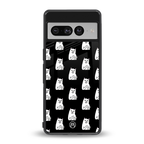 middle finger cat meme back phone cover | glass case for google pixel 7 pro