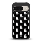 middle finger cat meme back phone cover | glass case for google pixel 9