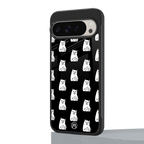 middle finger cat meme back phone cover | glass case for google pixel 9 pro