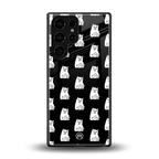 middle finger cat meme back phone cover | glass case for samsung galaxy s25 ultra