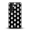 middle finger cat meme back phone cover | glass case for samsung galaxy s23 plus