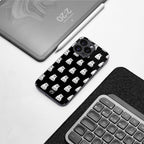 middle finger cat meme back phone cover | glass case for iphone 15 pro