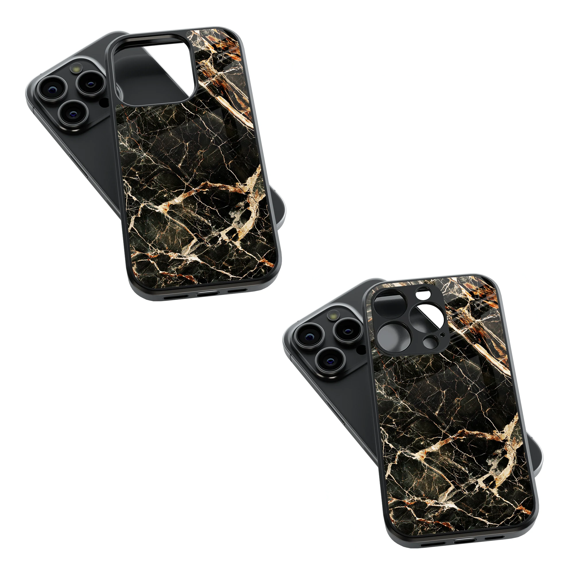 Trendy Glass Back Mobile Case for iPhone, Samsung, Redmi, OnePlus, Google Pixel, Motorola