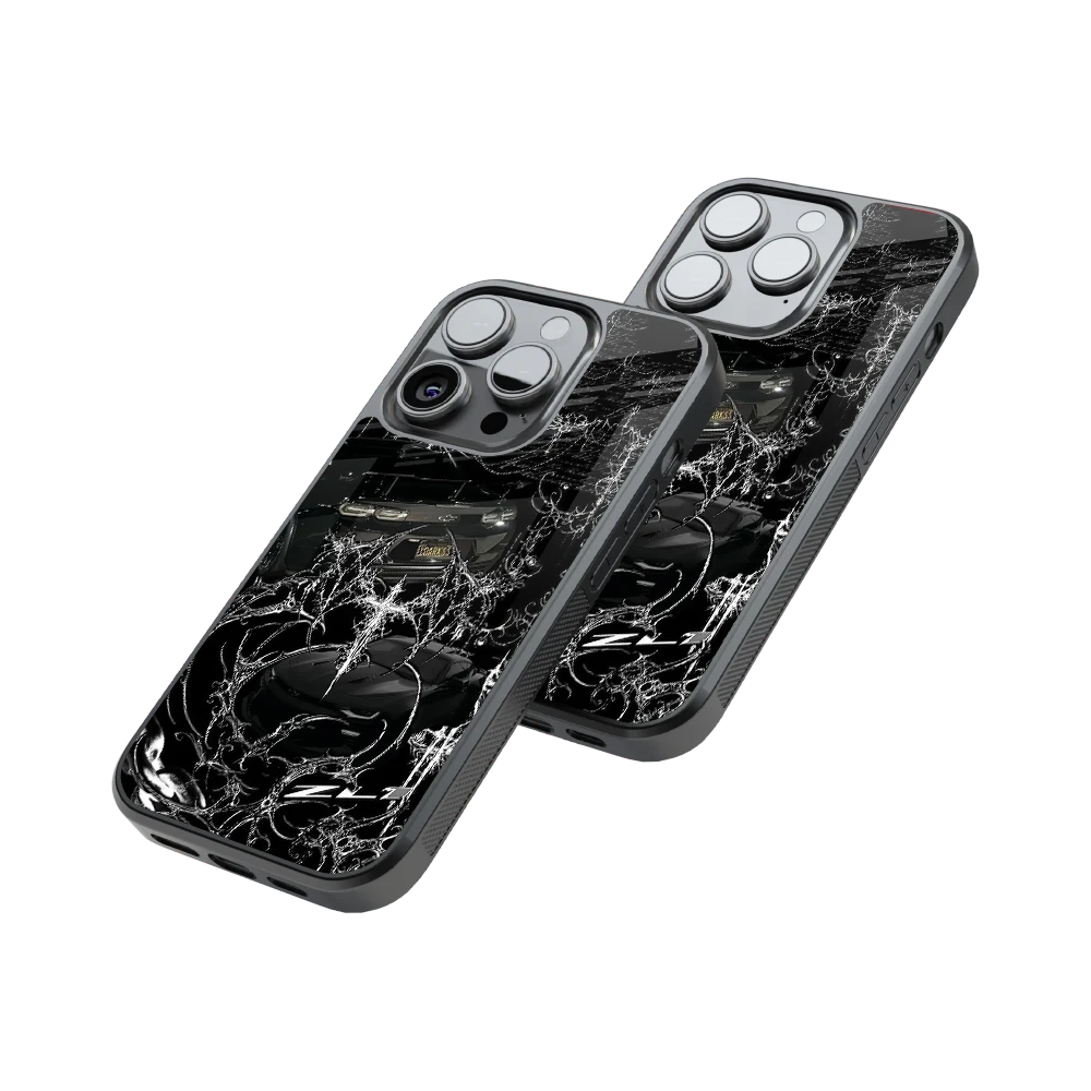 Protective Glass Back Phone Case Compatible with iPhone, Samsung, OnePlus, Pixel & More