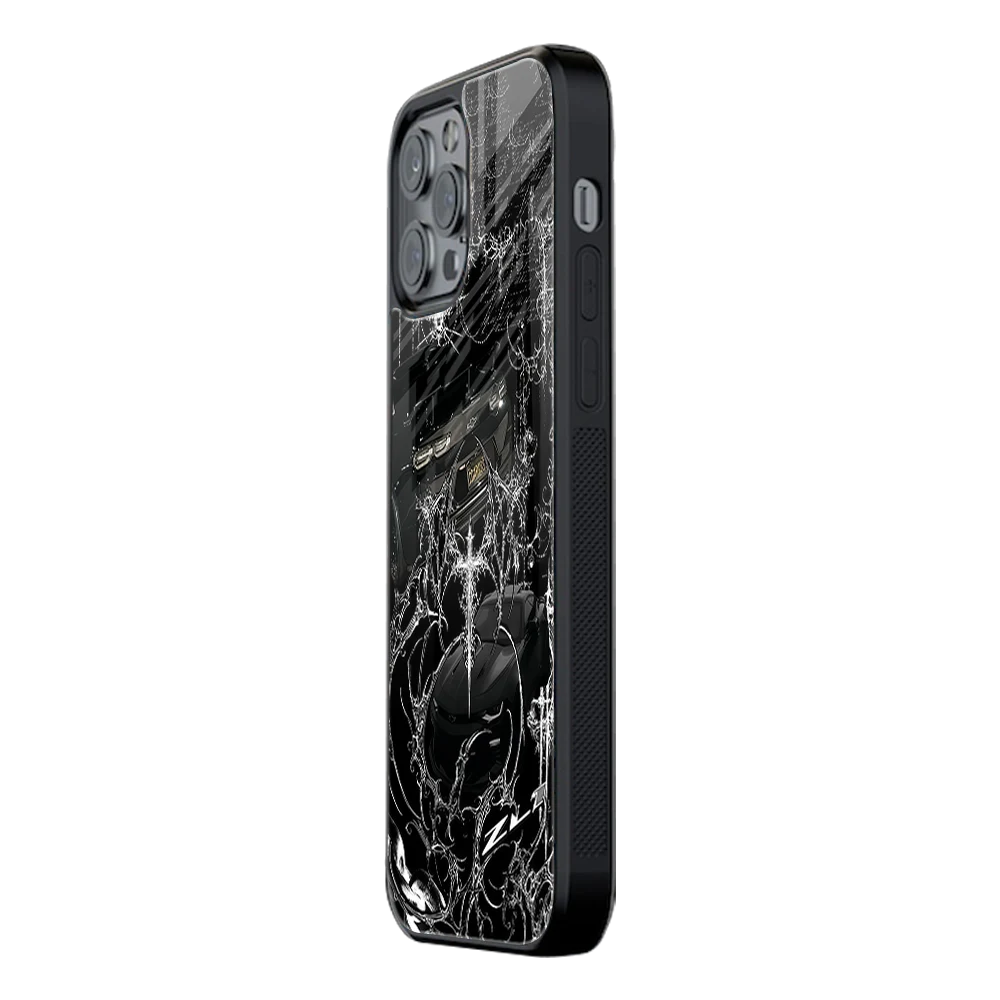 Slim Glass Back Phone Case for Multiple Brands iPhone, Samsung, Redmi, OnePlus, Oppo, Vivo