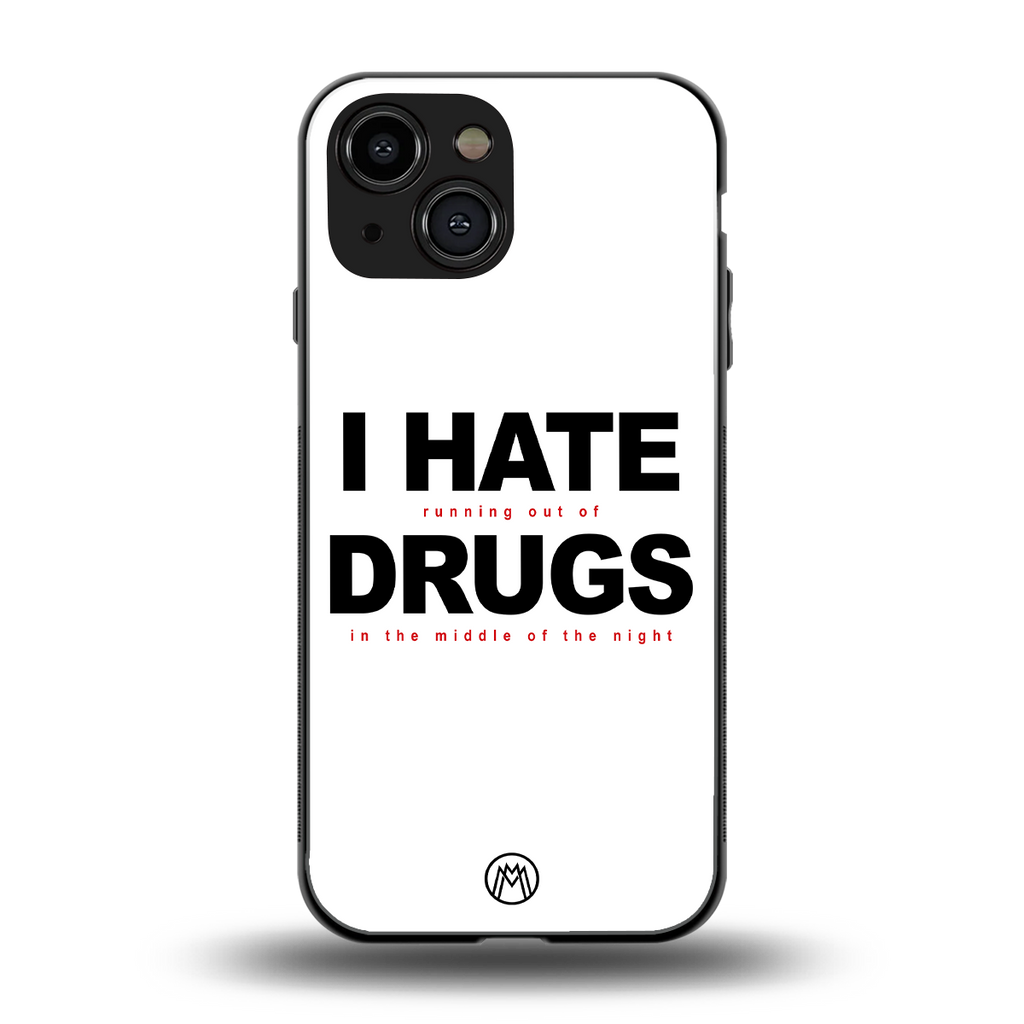 midnight panic back phone cover | glass case for iphone 13 mini
