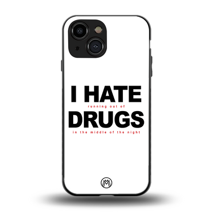 midnight panic back phone cover | glass case for iphone 13 mini