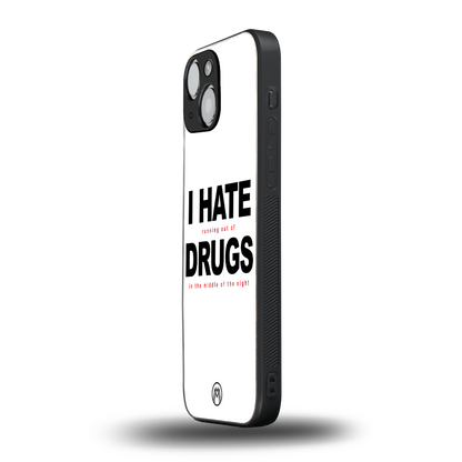 midnight panic back phone cover | glass case for iphone 13 mini