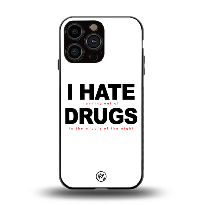 midnight panic back phone cover | glass case for iphone 14 pro max