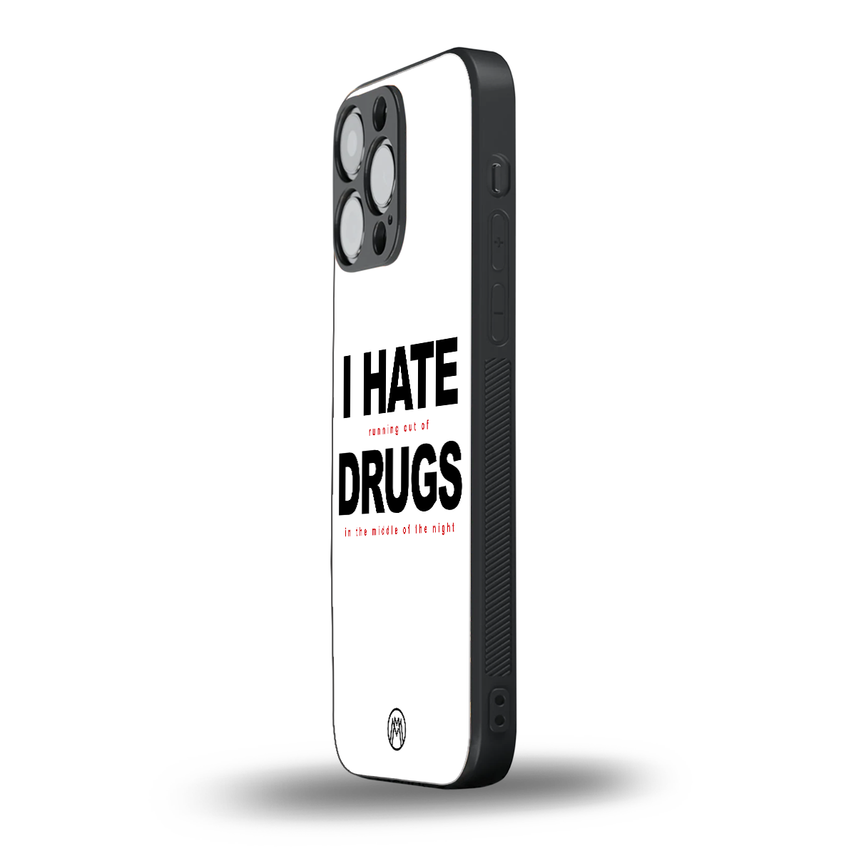midnight panic back phone cover | glass case for iphone 15 pro max