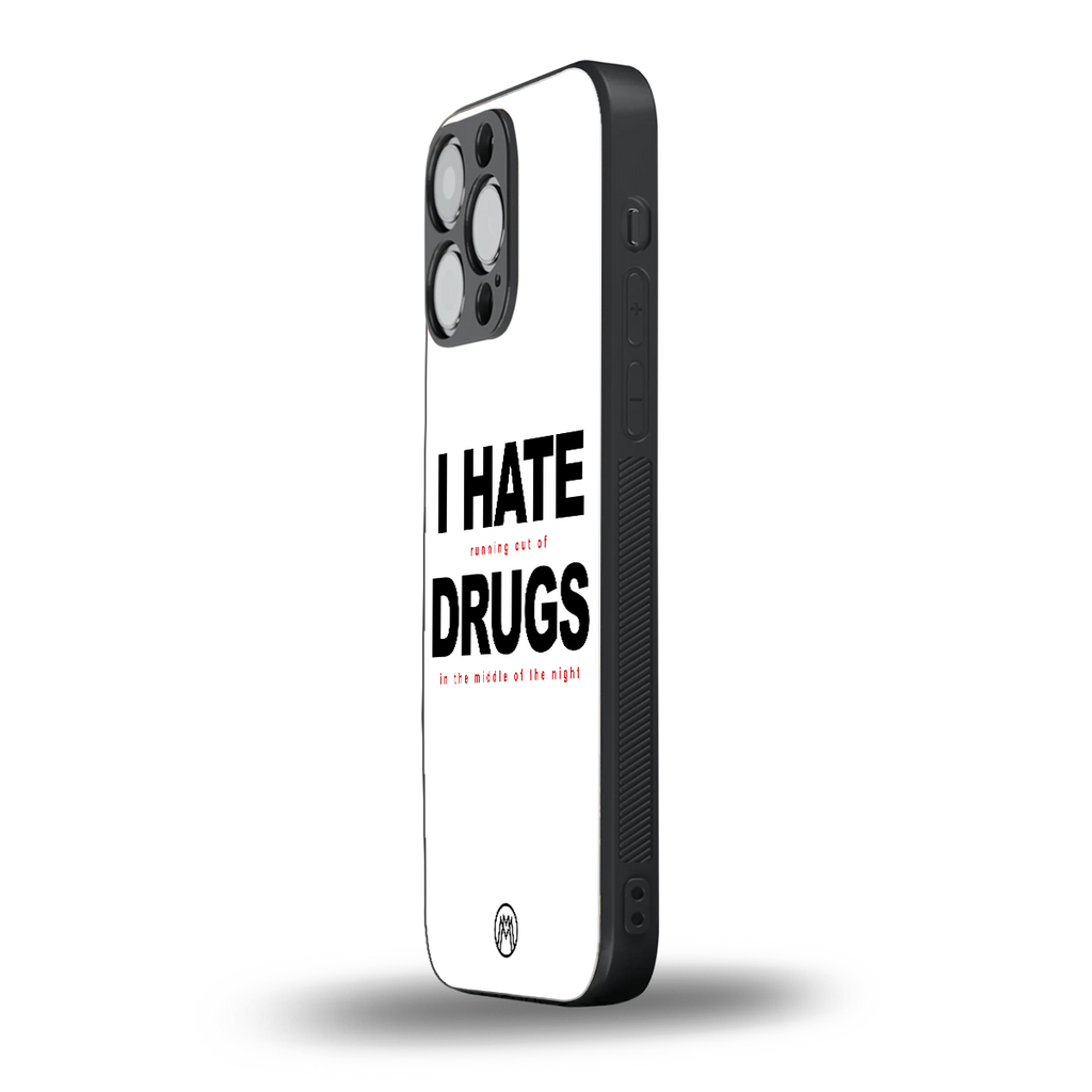 midnight panic back phone cover | glass case for iphone 14 pro max