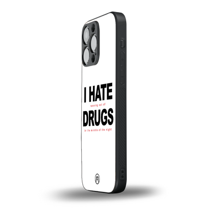 midnight panic back phone cover | glass case for iphone 14 pro max