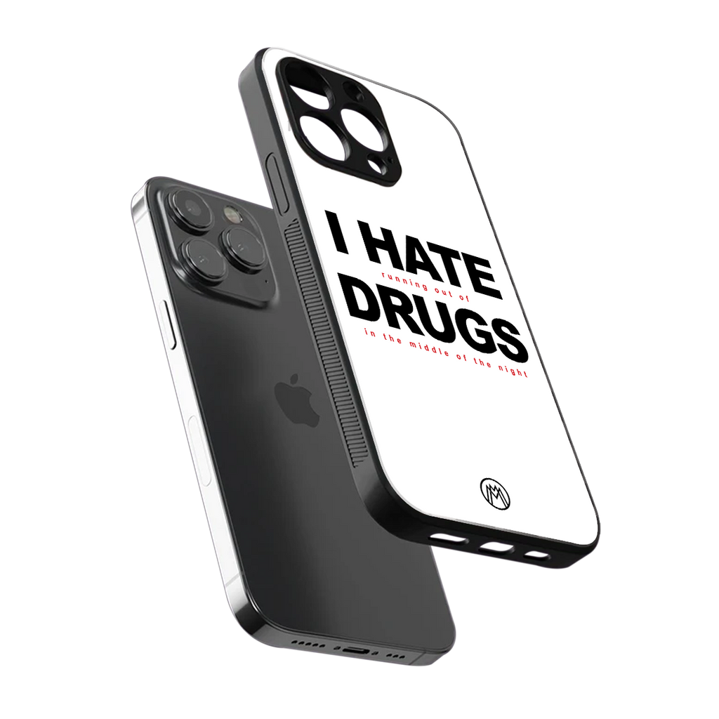 midnight panic back phone cover | glass case for iphone 15 pro
