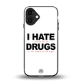 midnight panic back phone cover | glass case for iphone 16 plus