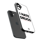 midnight panic back phone cover | glass case for iphone 16 plus