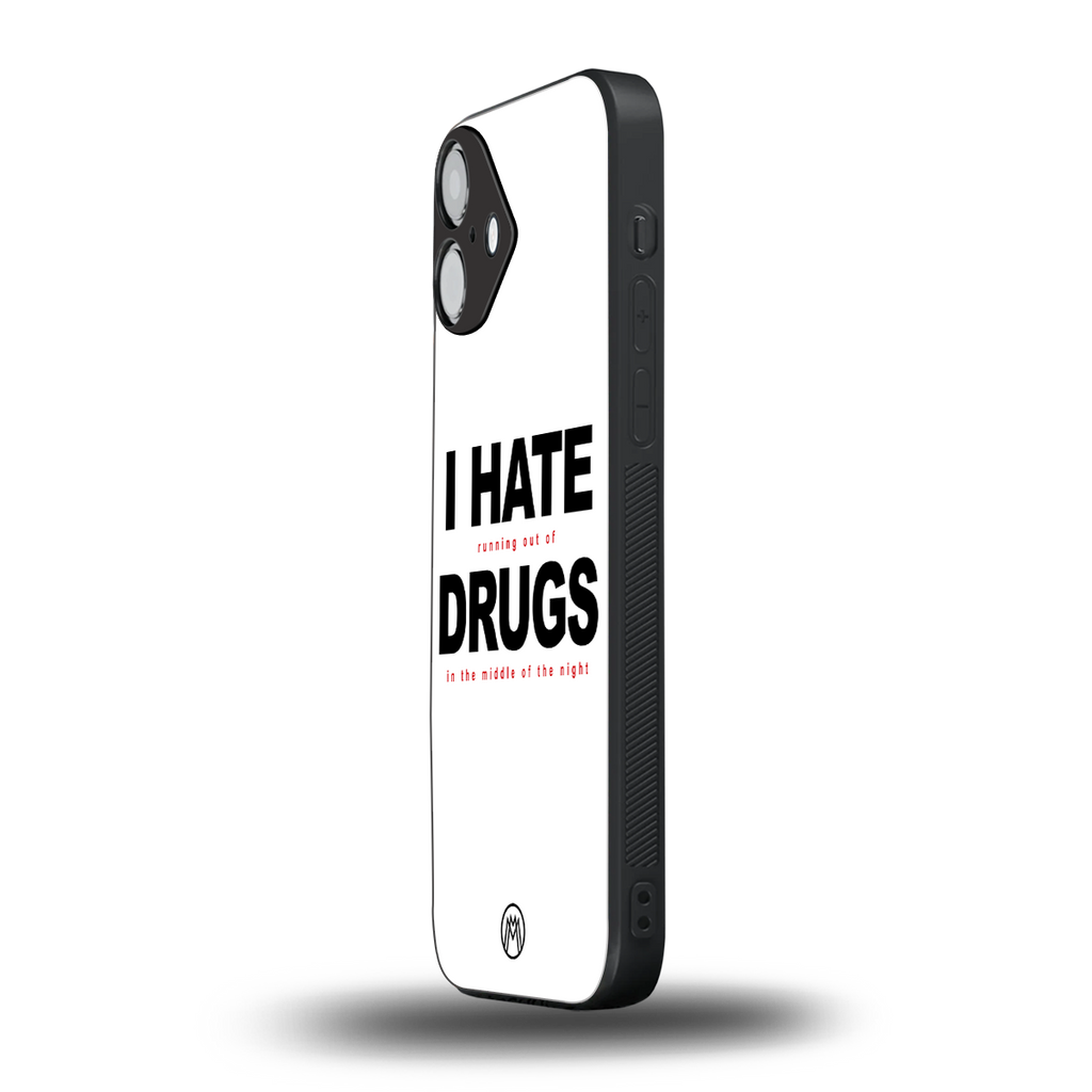 midnight panic back phone cover | glass case for iphone 16 plus