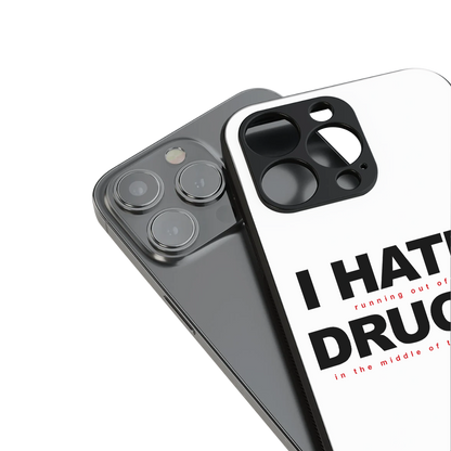 midnight panic back phone cover | glass case for iphone 13 pro max