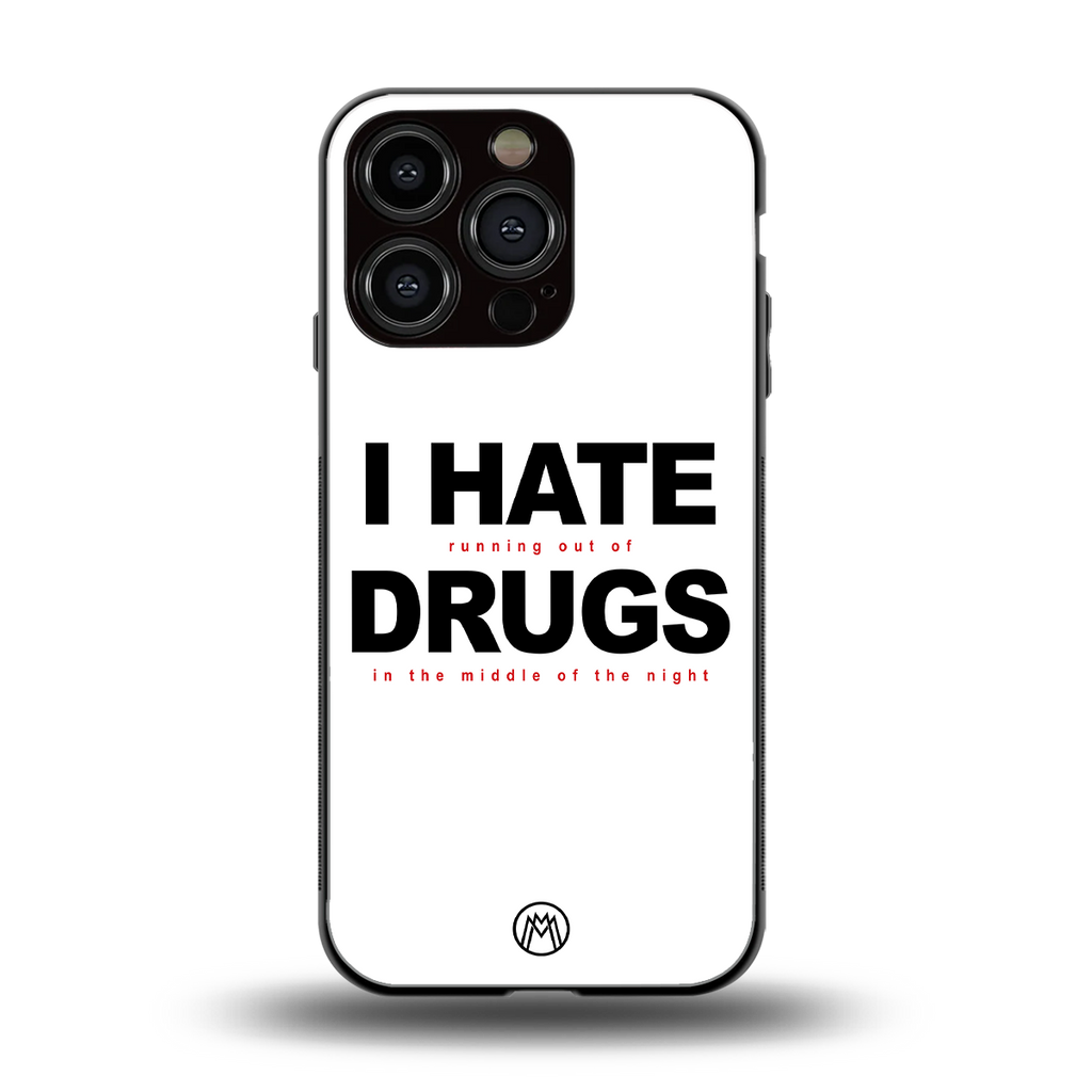 midnight panic back phone cover | glass case for iphone 16 pro