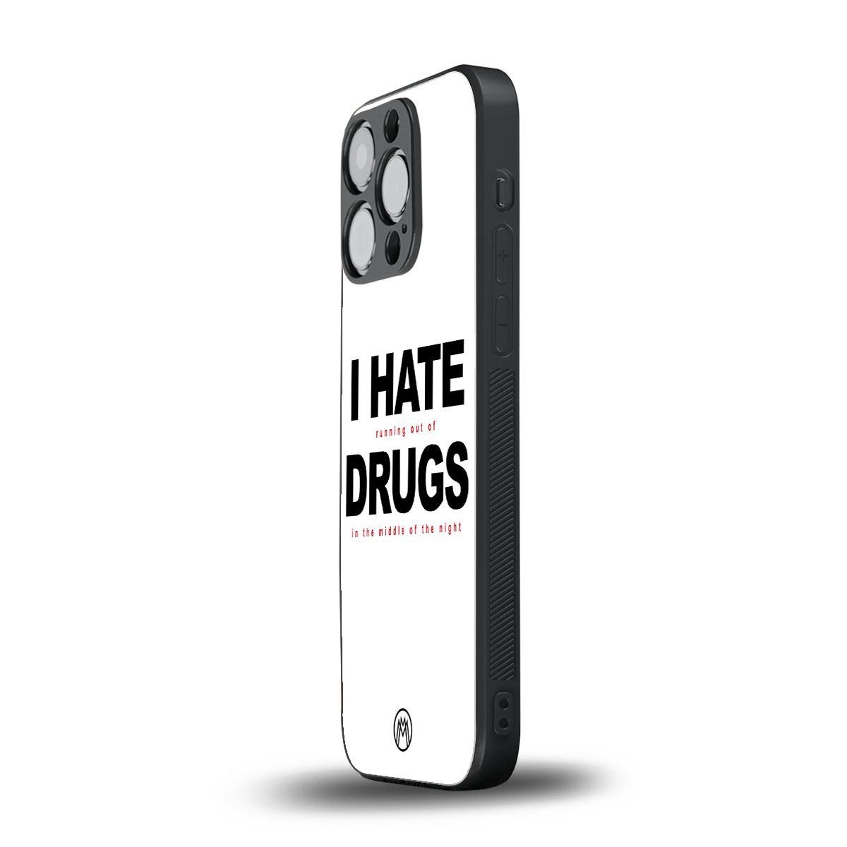 midnight panic back phone cover | glass case for iphone 16 pro