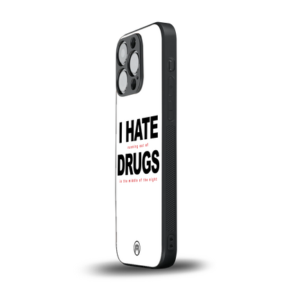 midnight panic back phone cover | glass case for iphone 16 pro