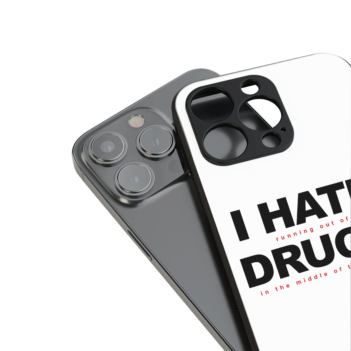 midnight panic back phone cover | glass case for iphone 14 pro max