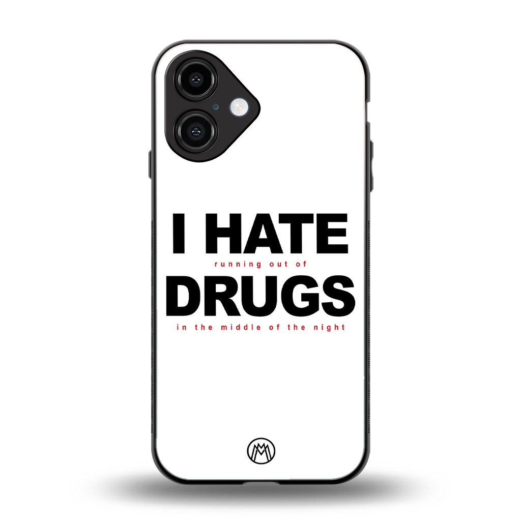 midnight panic back phone cover | glass case for iphone 16