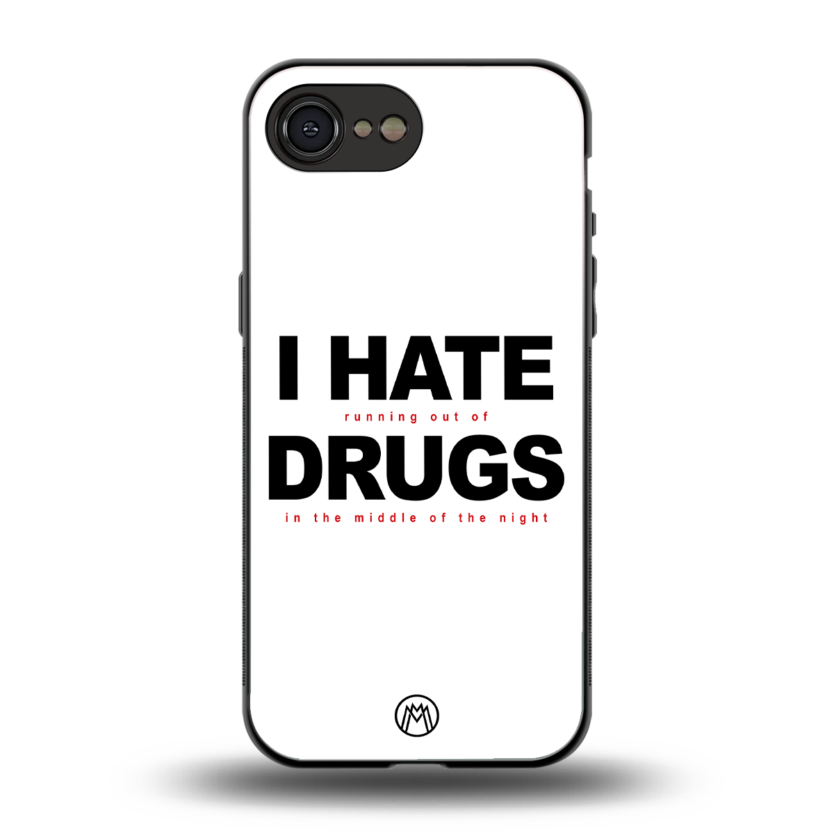 midnight panic back phone cover | glass case for iphone 16e