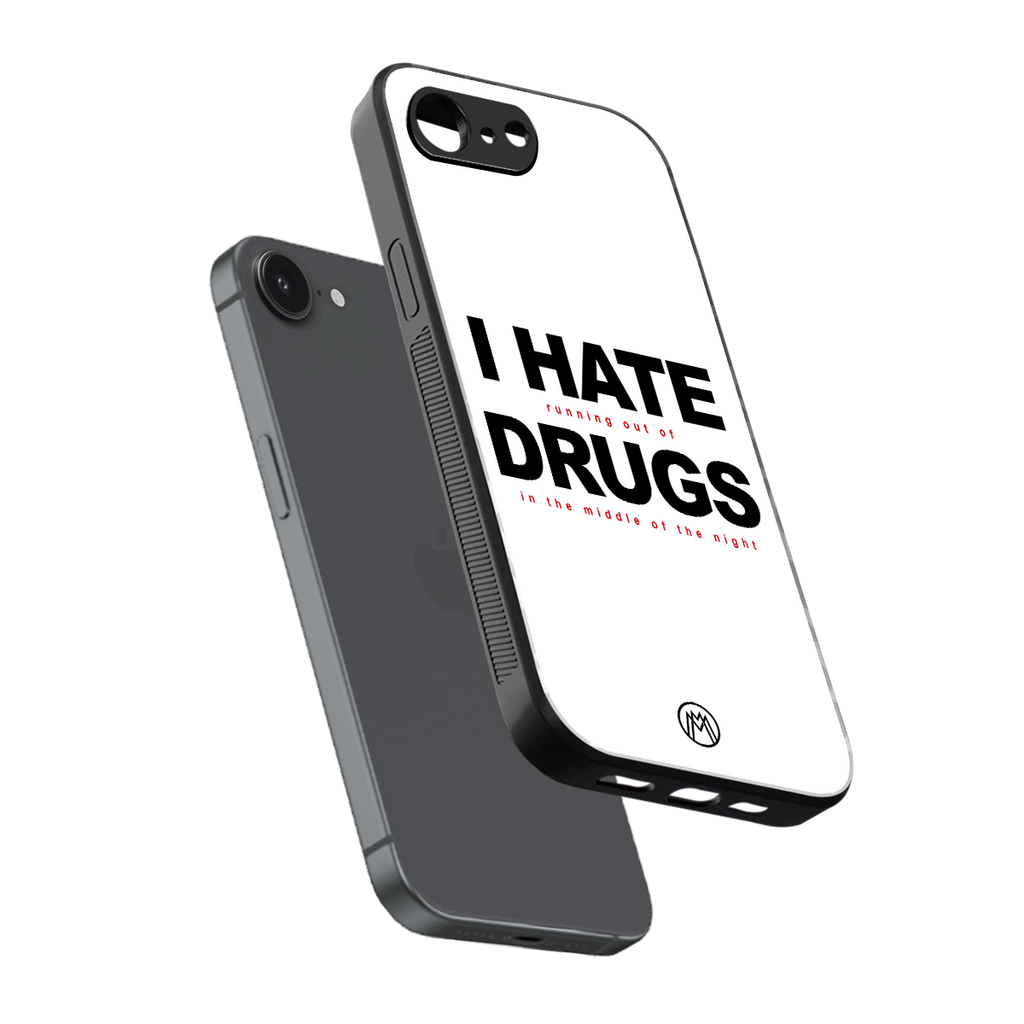 midnight panic back phone cover | glass case for iphone 16e