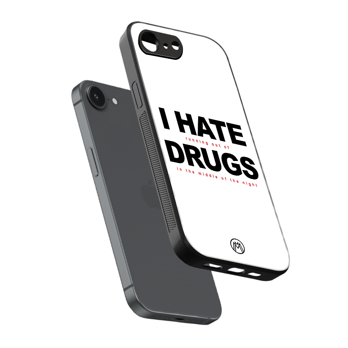 midnight panic back phone cover | glass case for iphone 16e