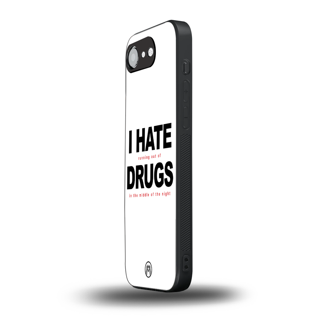 midnight panic back phone cover | glass case for iphone 16e