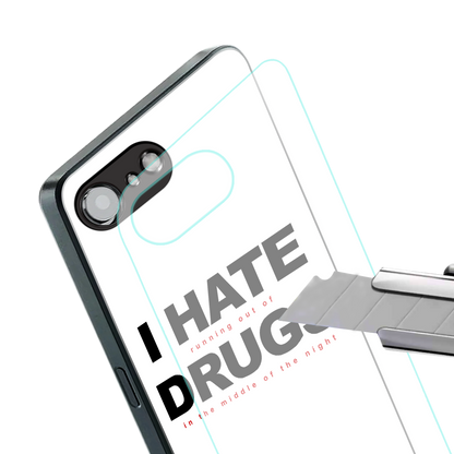 midnight panic back phone cover | glass case for iphone 16e