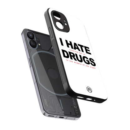midnight panic back phone cover | glass case for nothing phone 1