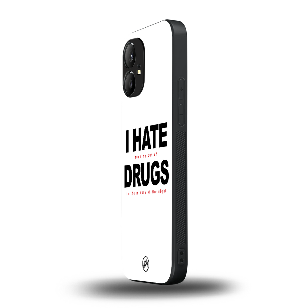 midnight panic back phone cover | glass case for nothing phone 1